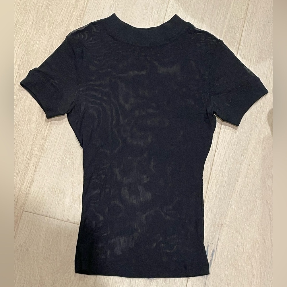 Black mesh tshirt